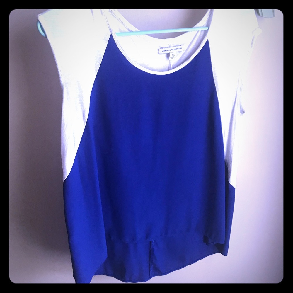 American Eagle high-low sleeveless blouse
